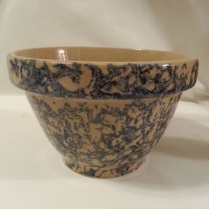 Spongeware Blue 6"/1 qt. Colonial Band Mixing Bowl